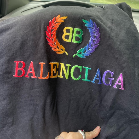 Rainbow Balenciaga hoodie - Picture 2 of 2